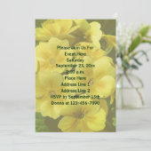 Gele Primrose bloemen Kaart (Staand voorkant)