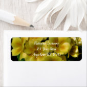 Gele Primrose Flowers Orton Effect Address Etiket (Insitu)
