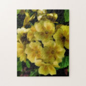 Gele primrose Flowers Orton Effect Legpuzzel (Verticaal)