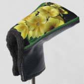 Gele primrose Spring Flowers close up Golfheadcover (3/4 voorkant)