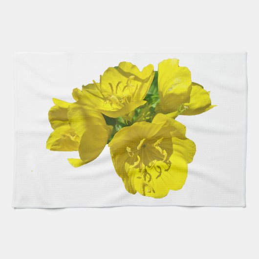 Gele primrozen - Zonnebakken Theedoek (Horizontaal)