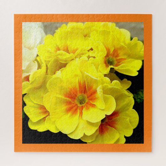 Gele primula legpuzzel (Verticaal)