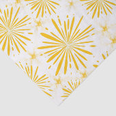 Gele printglanzen tissuepapier (Detail)