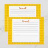 Gele printkaart briefkaart (Voorkant / Achterkant)