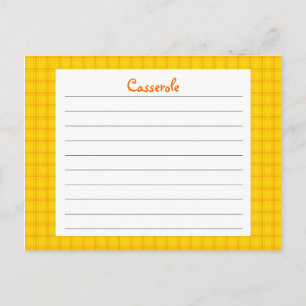 Gele printkaart briefkaart