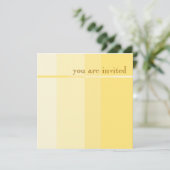 Gele Progressie Moderne Partij Uitnodiging (Staand voorkant)