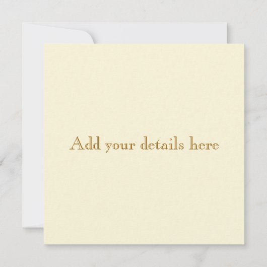 Gele Progressie Moderne Partij Uitnodiging (Achterkant)