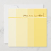 Gele Progressie Moderne Partij Uitnodiging (Voorkant)