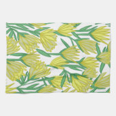 Gele Protea Bloemen Keuken Theedoek (Horizontaal)