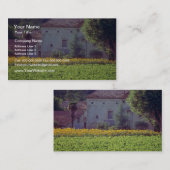 gele Provencal mas nabij Carpentras in het veld s Visitekaartje (Voorkant / Achterkant)