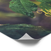 Gele pruimen na regen poster (Hoek)