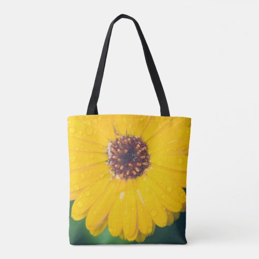 Gele pruimen na regen tote bag (Achterkant)