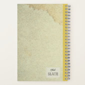 Gele Psilostrophe Sparsiflora gepersonaliseerd Com Notitieboek (Achterkant)