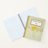 Gele Psilostrophe Sparsiflora gepersonaliseerd Com Notitieboek (Binnen)