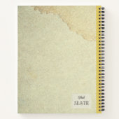 Gele Psilostrophe Sparsiflora gepersonaliseerd Com Notitieboek (Achterkant)