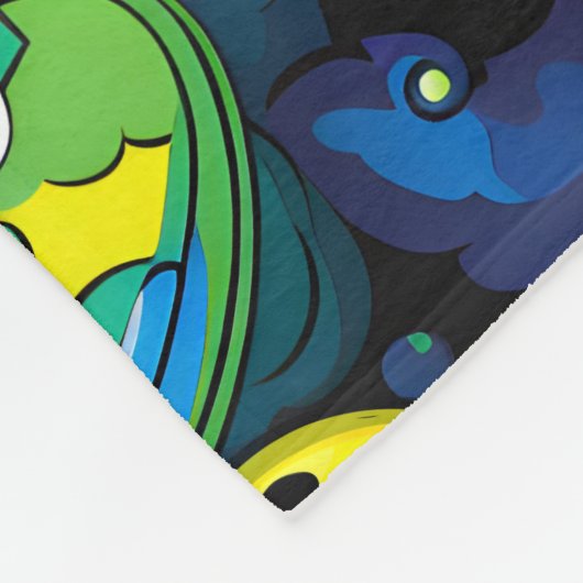 💛Gele Psychedelische pickleballs Fleece Deken (Hoek)