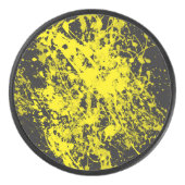 Gele Puck van de Borstel van de Verf Splatter Hock (Voorkant)