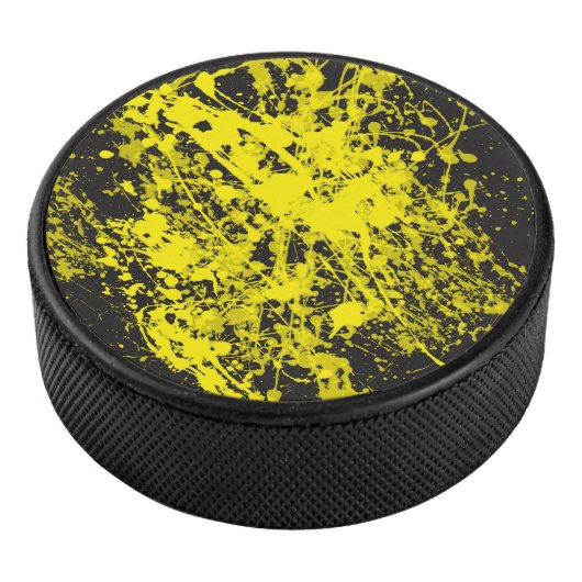 Gele Puck van de Borstel van de Verf Splatter Hock (3/4)