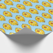 Gele Puffer Fish Cadeaupapier (Hoek)