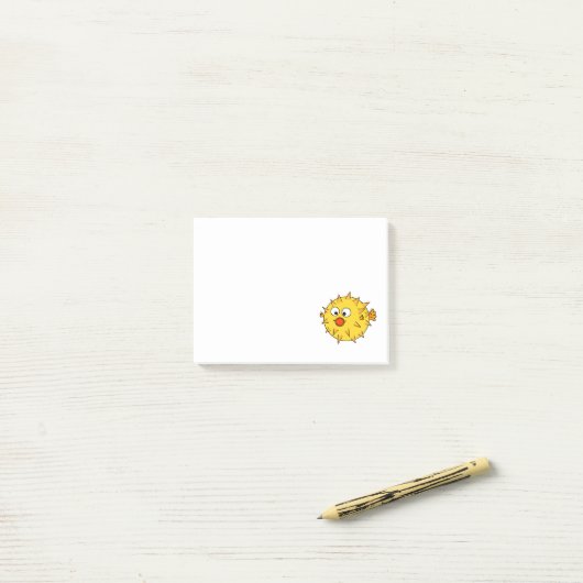 Gele Puffervis Post-it® Notes (Op bureau)