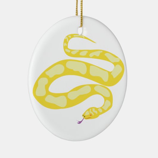 Gele Python Keramisch Ornament (Rechts)