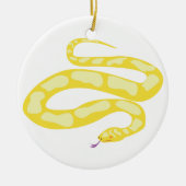 Gele Python Keramisch Ornament (Voorkant)