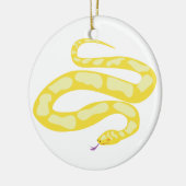 Gele Python Keramisch Ornament (Links)