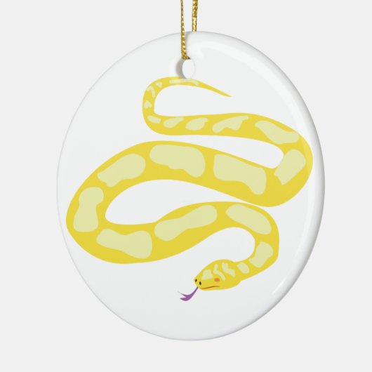 Gele Python Keramisch Ornament (Links)