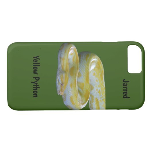 Gele Python-telefoontas Case-Mate iPhone Case (Achterkant (Horizontaal))