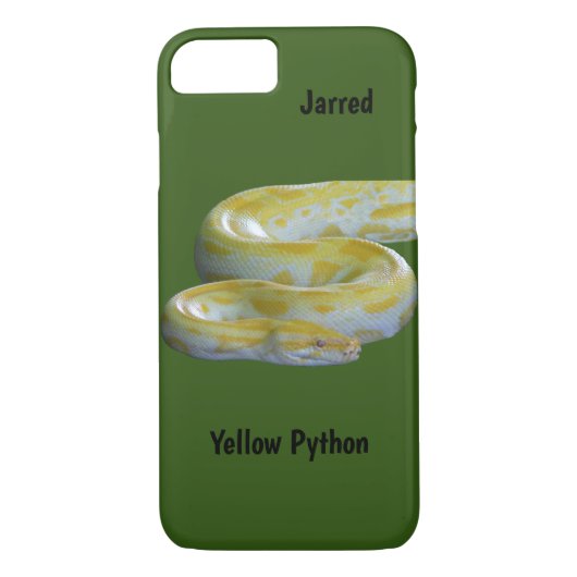 Gele Python-telefoontas Case-Mate iPhone Case (Achterkant)
