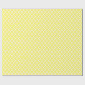 Gele Quatrefoil Pattern Gift Wrap Cadeaupapier (Vlak)