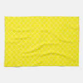 Gele Quatrefoil Theedoek (Horizontaal)