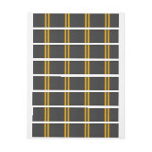 Gele racestrips koolstofvezel stijl (Vel)