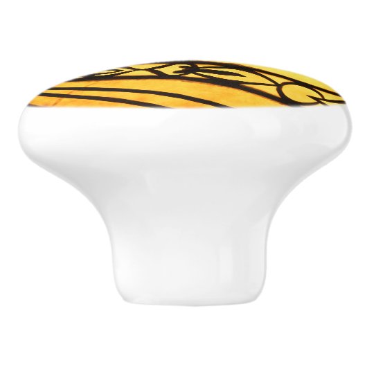 gele radiaal keramische knop (Zijkant)