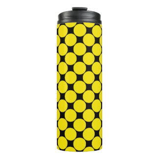 Gele Radioactieve polka stippen 4. Thermosbeker