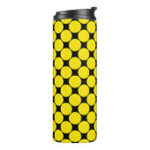 Gele Radioactieve polka stippen 4. Thermosbeker (Gedraaid links)