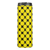 Gele Radioactieve polka stippen 4. Thermosbeker (Achterkant)