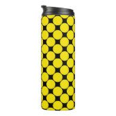 Gele Radioactieve polka stippen 4. Thermosbeker (Geroteerd rechts)