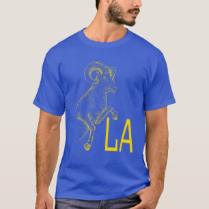 Gele Ram LA Blue Los Angeles Gifts T-shirt