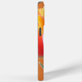 Gele rand levendige Oranje Tulp foto Case-Mate iPhone Case (Achterkant / Rechts)