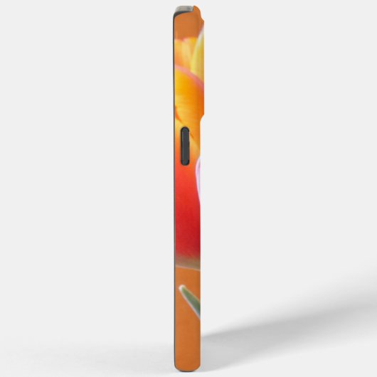 Gele rand levendige Oranje Tulp foto Case-Mate iPhone Case (Achterkant / Rechts)