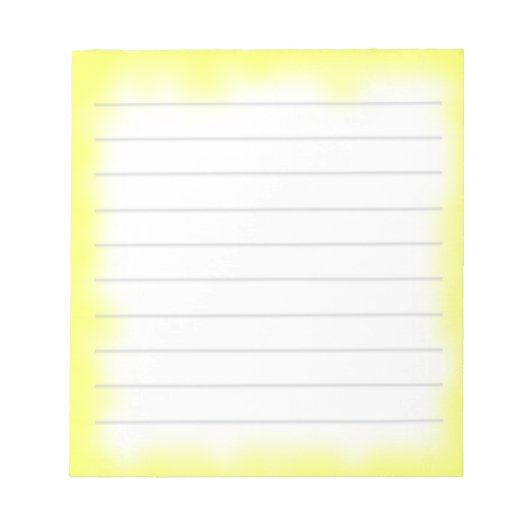 gele rand notitieblok (Voorkant)