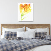 Gele rand tulp—aanpasbaar— canvas afdruk (Insitu (Slaapkamer))