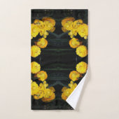 Gele Ranunculus Flower Garden Bath Towel Set Bad Handdoek (Handdoek)
