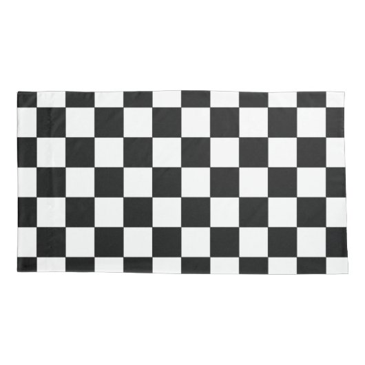 Gele rasauto: Vlag controleur Kussensloop (Achterkant)