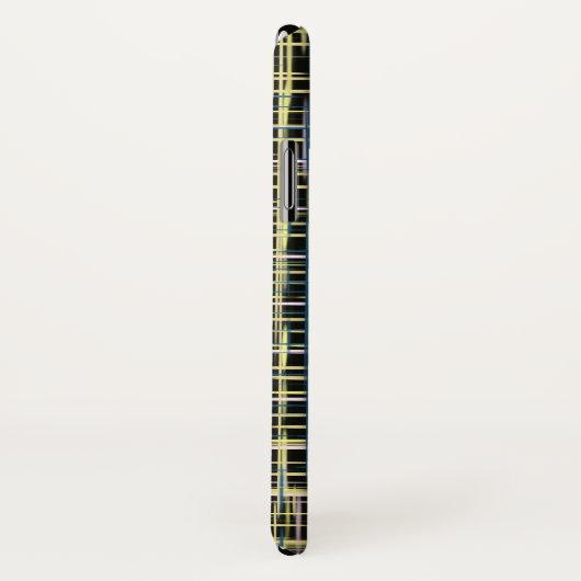 Gele rasterlijnen Art Pattern iPhone Case-Mate iPhone Case (Achterkant / rechts)