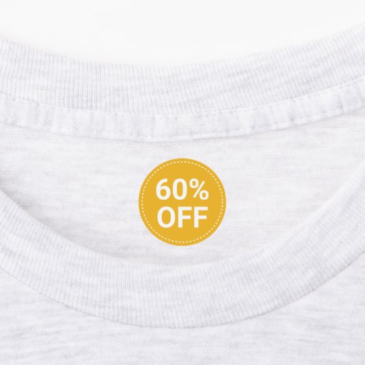 Gele Red Paars Small Business Sales 60% korting Labels (Aangebracht)