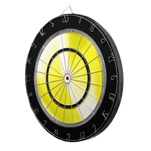 Gele regelgevende commissie dartbord (Voorkant Rechts)