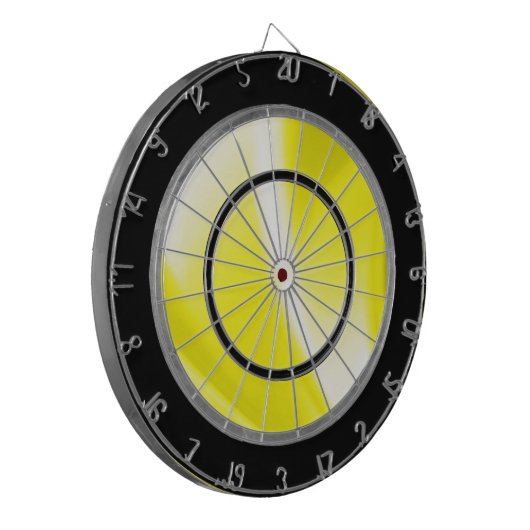 Gele regelgevende commissie dartbord (Voorkant Links)