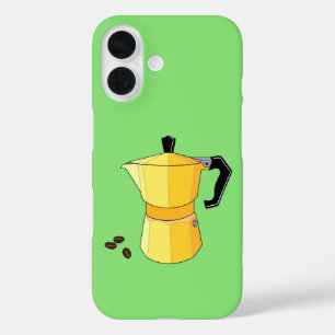Gele regenboog Espresso iPhone 16 Hoesje